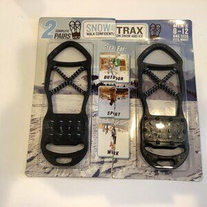 2 Snow Trax Pair Packs Walk Snow ICE Mens Size 8 - 12 One Size Fits Most NEW